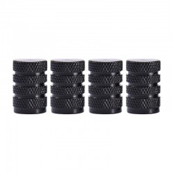 Black tire valve caps - aluminium - 4 piecesWheel parts