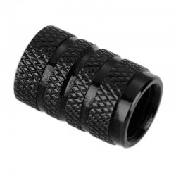 Black tire valve caps - aluminium - 4 piecesWheel parts
