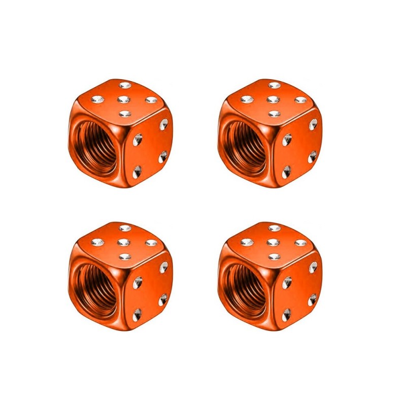 Aluminum tire valves - dice shaped - 4 piecesWheel parts