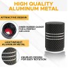 Aluminum tire valves - stripes design - 4 piecesWheel parts
