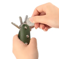 Multifunction key organizer - key wallet with keychainKeyrings