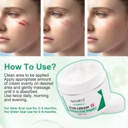 Scar removal cream - stretch marks - acne marks - face / body treatment - 50 mlSkin