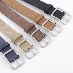 Classic leather belt - with metal buckleBelts