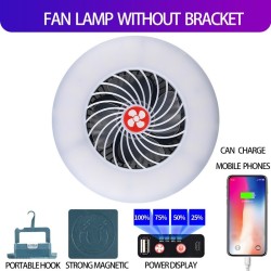 Camping fan with light - portable lamp - LED - USBOutdoor & Camping