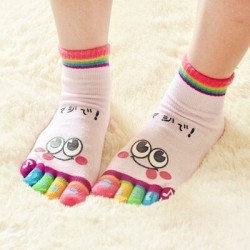 Funny kids socks - five toes - cottonClothing