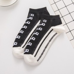 Funny kids socks - shoelaces printed - cottonClothing