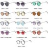 Retro round sunglasses - steampunk style - UV400 - unisexSunglasses