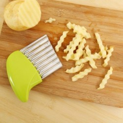 Potato cutter - chips - French fries maker - wavy knife - stainless steelTools