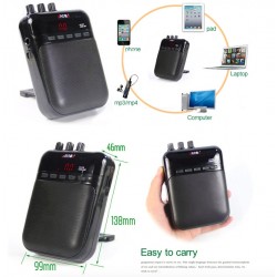 Aroma AG-03M 5W - portable - mini guitar amplifier with MP3 recordingGuitars