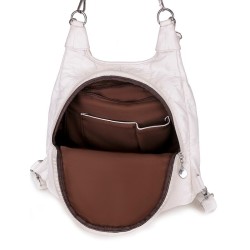 Multifunctional leather bag - backpack - large capacityBackpacks