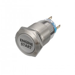 12V - 19mm - metal switch - LED - on-off engine start - ignition push button switchSwitches