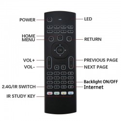 MX3-L with voice command - air mouse - Google Smart remote - backlitKeyboards & remotes