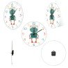 Stylish kids wall clock - quartz - retro robot designClocks