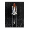 Astronaut - space - rocket - oil painting - canvas wall posterPlaques & Signs