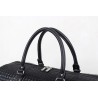 Fashionable travel bag - large capacity - leather - woven patternBags