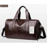 Fashionable travel / sport leather bag - with shoe compartment - large capacityBags