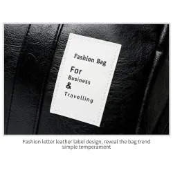 Fashionable travel / sport leather bag - with shoe compartment - large capacityBags