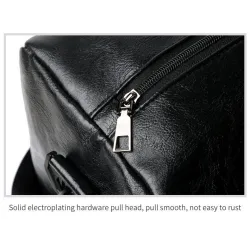 Fashionable travel / sport leather bag - with shoe compartment - large capacityBags