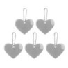 Heart shaped reflective keychain - 5 piecesKeyrings