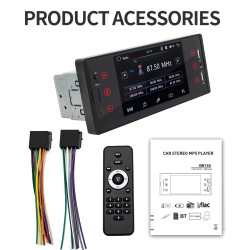 Car radio - camera - remote control - M150 - 1 Din - 5 inch - Bluetooth - Android - Mirror Link - USBDin 1