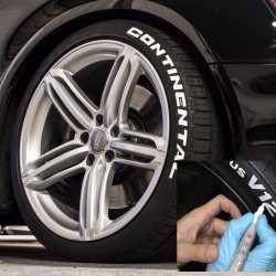 White marker - permanent paint - waterproof - tire penWheel parts