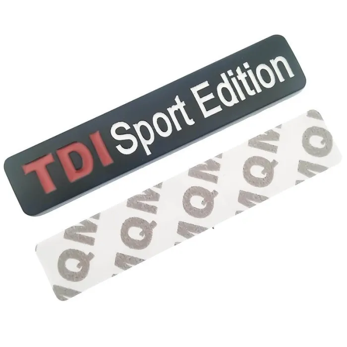 TDI SPORT EDITION - chrome emblem - car stickerStickers