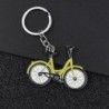 Yellow bicycle - metal keychainKeyrings