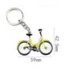 Yellow bicycle - metal keychainKeyrings