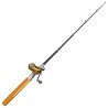 Mini telescopic fishing rod - with a golden fishing reel - foldableFishing rods