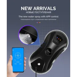 Electric window cleaner - vacuum robot - with remote controlRobot vacuum cleaner