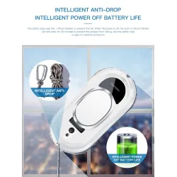 Electric window cleaner - vacuum robot - with remote controlRobot vacuum cleaner