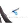 Bicycle tire air nozzle - presta valve core - nut screw with installation wrenchRepair