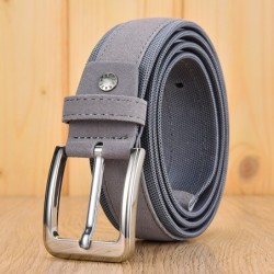 Suede leather belt - with a metal buckleBelts