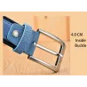 Suede leather belt - with a metal buckleBelts