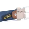 Classic leather belt - with a metal buckle - patchwork designBelts