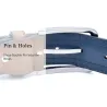 Classic leather belt - with a metal buckle - patchwork designBelts