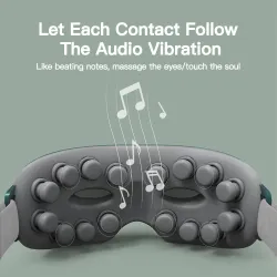 4D smart eye massager - music - rhythm - vibration - relax - acupressure - relieve fatigue / dark eye circlesMassage