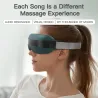 4D smart eye massager - music - rhythm - vibration - relax - acupressure - relieve fatigue / dark eye circlesMassage