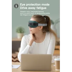 4D smart eye massager - music - rhythm - vibration - relax - acupressure - relieve fatigue / dark eye circlesMassage