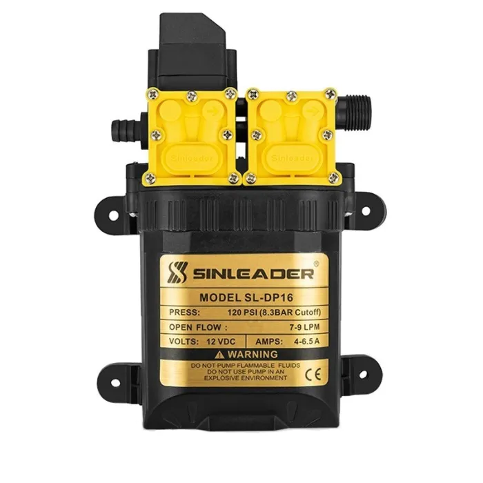 Electric diaphragm water pump - high pressure - 120 psi 7-9LPM - 130psi 10-12LPMPumps