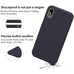 Soft silicone cover case - Candy Pudding - for iPhone - blackProtection