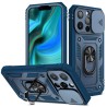 Protective cover case - camera lens cover - heavy duty bumper - 360 rotatable kickstand - for iPhoneProtection