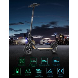 iScooter - i20 electric scooter - 10 inch air filled tire - 25km/h - 7.5Ah batteryElectric step