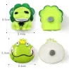 Decorative fridge magnets - green frogs - 6 piecesFridge magnets