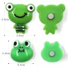 Decorative fridge magnets - green frogs - 6 piecesFridge magnets