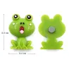 Resin fridge magnets - green frogs - yellow bees - 6 piecesFridge magnets