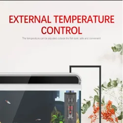 Aquarium submersible heater - LCD display - adjustable - constant temperature controlAquarium