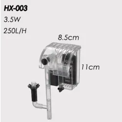 Waterfall aquarium filter - pump - wall mounted - protein / surface skimmerAquarium