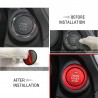 Car engine start / stop button - ring - sticker - for Subaru BRZ Impreza XV Forester Outback LegacyStickers