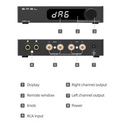 SMSL DA-6 - mini amplifier - 70W*2 - with remote controlAmplifiers